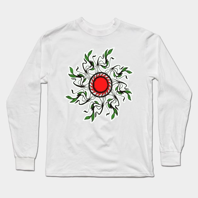 Basque Eguzkilore Long Sleeve T-Shirt by RachelSpeir